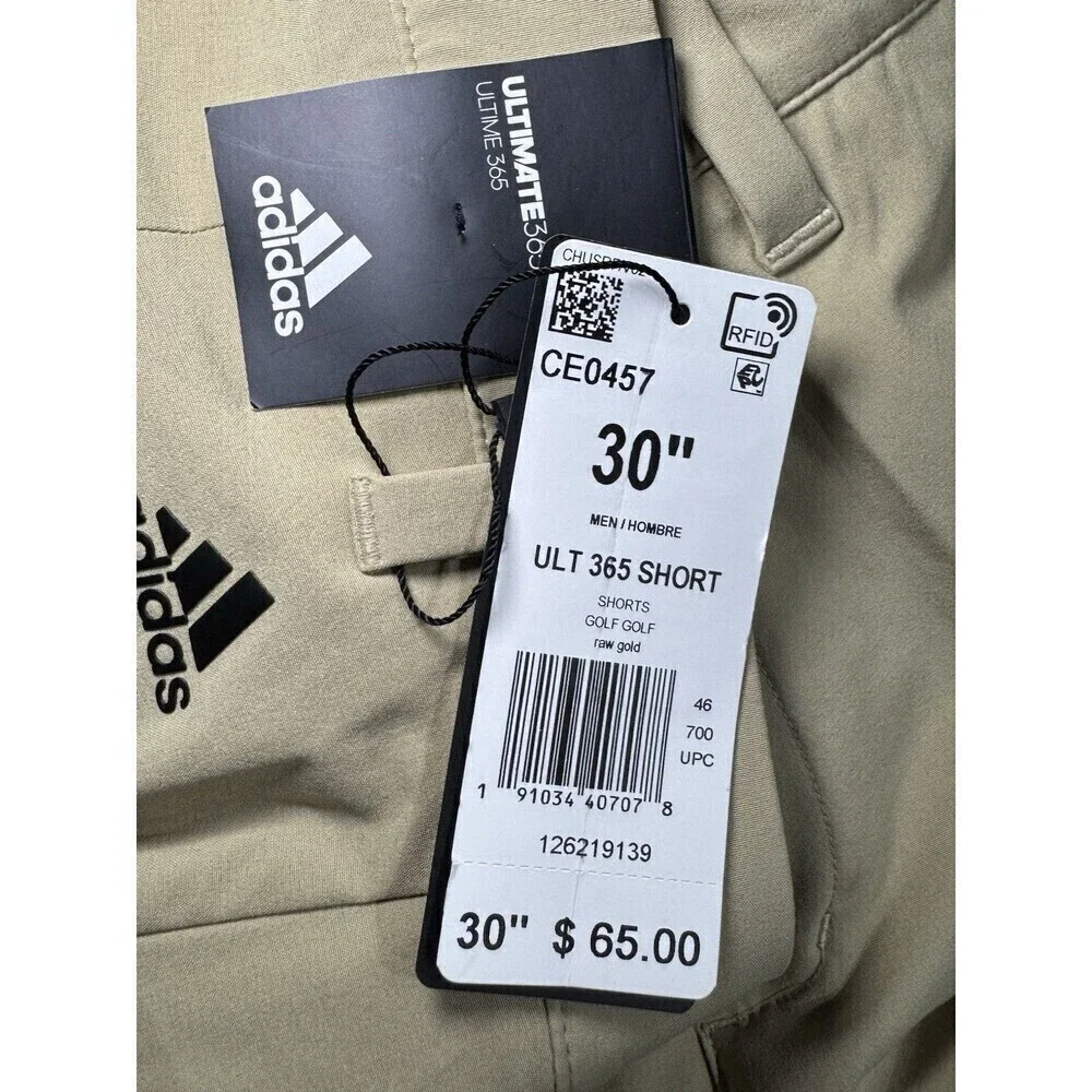 Adidas 365, ultimate golf Men’s shorts Size 30 BEIGE Color  NWT